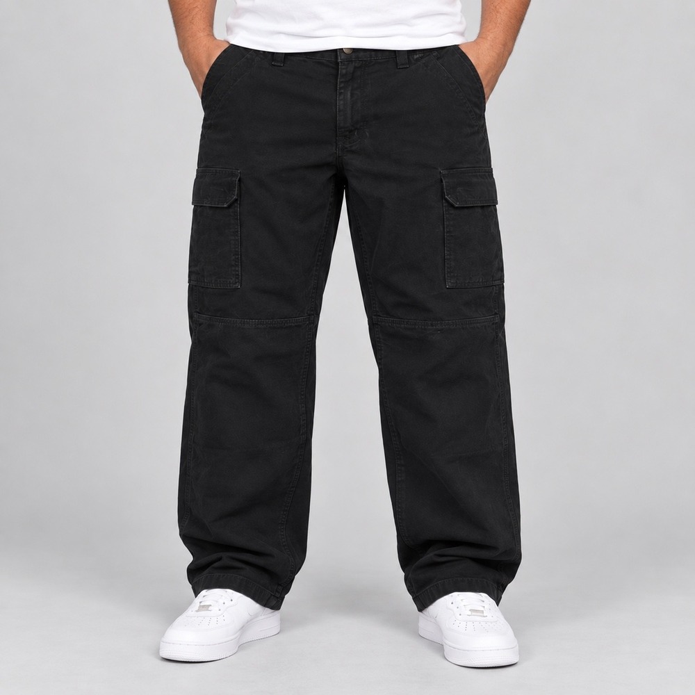 Brahma Pants Mens 40x30 Black Cargo Work Cotton Utility Carpenter Relaxed Fit